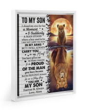 I Closed My Eyes For But A Moment Mom To Son Floating Framed Canvas Prints White tile