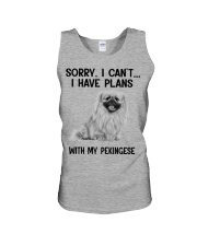 I have plans with my dog Pekingese Unisex Tank tile