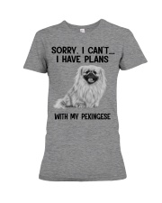 I have plans with my dog Pekingese Premium Fit Ladies Tee tile