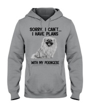 I have plans with my dog Pekingese Hooded Sweatshirt tile