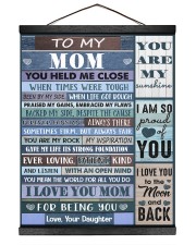 You Held Me Close When Times Were Tough To Mom Hanging Canvas tile