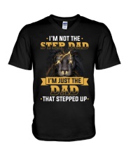 I'm Not The Stepdad - Daughter To Dad V-Neck T-Shirt tile