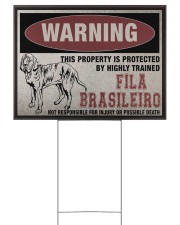 Fila dog this property is protected 24x18 Yard Sign back