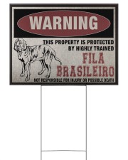 Fila dog this property is protected 24x18 Yard Sign front