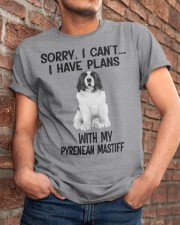 I have plans with my dog Pyrenean Mastiff Classic T-Shirt apparel-classic-tshirt-lifestyle-26