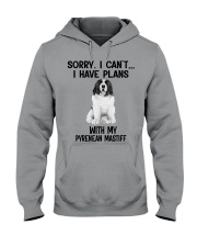 I have plans with my dog Pyrenean Mastiff Hooded Sweatshirt tile
