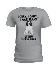 I have plans with my dog Pyrenean Mastiff Ladies T-Shirt tile