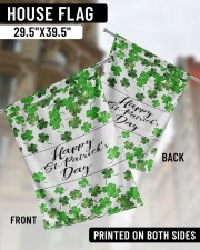 Lucky Shamrock Happy St Patrick's Day 29.5"x39.5" House Flag aos-house-flag-29-5-x-39-5-ghosted-lifestyle-02