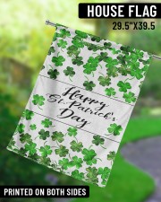 Lucky Shamrock Happy St Patrick's Day 29.5"x39.5" House Flag aos-house-flag-29-5-x-39-5-ghosted-lifestyle-13