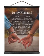 I Look At You And I'm Home Wife To Husband Hanging Canvas tile