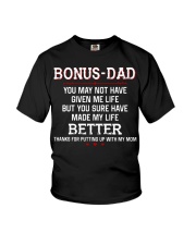 Bonus Dad Thank for putting up with Mom Youth T-Shirt tile