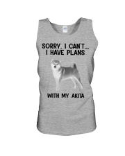 I have plans with my dog Akita Unisex Tank tile