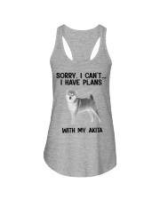 I have plans with my dog Akita Ladies Flowy Tank tile