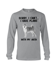 I have plans with my dog Akita Long Sleeve Tee tile