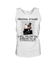 Personal Stalker Bulldog Unisex Tank tile