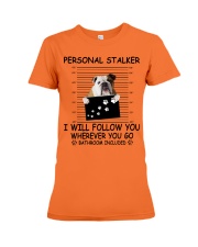 Personal Stalker Bulldog Premium Fit Ladies Tee tile
