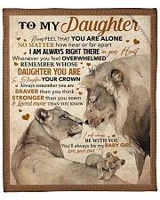 Never Feel That You Are Alone Dad To Daughter Fleece Blanket - 50" x 60" front