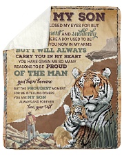 I Closed My Eyes For But A Moment Tiger Dad To Son Sherpa Fleece Blanket tile