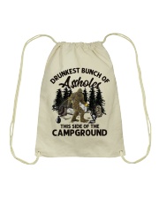 Drunkest Bunch Of Asshole Beer Campground Drawstring Bag tile