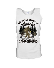Drunkest Bunch Of Asshole Beer Campground Unisex Tank tile