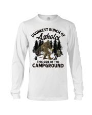 Drunkest Bunch Of Asshole Beer Campground Long Sleeve Tee tile