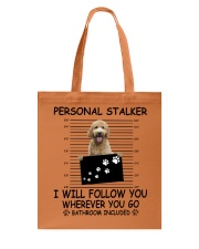 Personal Stalker Goldendoodle Tote Bag tile