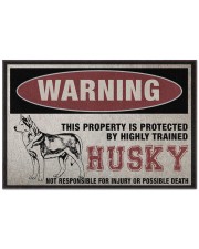 Husky This Property Is Protected Doormat 22.5" x 15" front