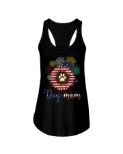 Dog Mom Independence Day Ladies Flowy Tank tile