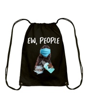Ew People Dog Wearing A Face Mask Gordon Setter Drawstring Bag tile