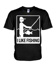 I Like Fishing V-Neck T-Shirt tile