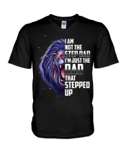 I'm Not The Stepdad - Lion To Dad V-Neck T-Shirt tile