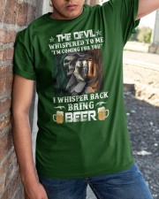 The Devil Whispered To Me I'm Coming For You Beer Classic T-Shirt apparel-classic-tshirt-lifestyle-27