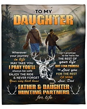 Wherever Your Journey Hunting Dad To Daughter Fleece Blanket - 50" x 60" front