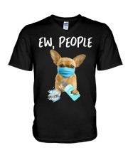 Ew People chihuahua V-Neck T-Shirt tile
