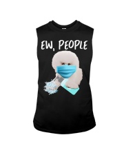 Ew People Dog Wearing A Face Mask Bichon Frise Sleeveless Tee tile