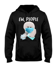 Ew People Dog Wearing A Face Mask Bichon Frise Hooded Sweatshirt tile