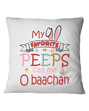 Customize Easter's day O baachan To Grandma Square Pillowcase tile