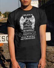 I Believe In Angels My Sister Dad To Son Classic T-Shirt apparel-classic-tshirt-lifestyle-29