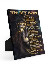 I Closed My Eyes For But A Moment Dad To Son Easel-Back Gallery Wrapped Canvas tile