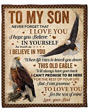 Never Forget That I Love You Dad To Son Fleece Blanket - 50" x 60" front