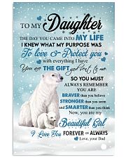 The Day You Came Into My Life Bear Dad To Daughter Vertical Poster tile