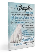 The Day You Came Into My Life Bear Dad To Daughter Gallery Wrapped Canvas Prints tile