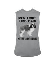 I have plans with my dog Saint Bernard Sleeveless Tee tile