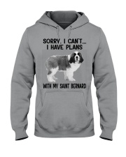 I have plans with my dog Saint Bernard Hooded Sweatshirt tile