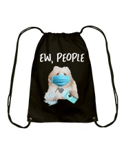 Ew People Dog Wearing A Face Mask Coton de Tulear Drawstring Bag tile