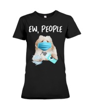 Ew People Dog Wearing A Face Mask Coton de Tulear Premium Fit Ladies Tee tile