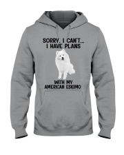 I have plans with my dog American Eskimo Hooded Sweatshirt tile