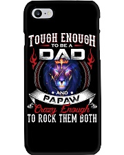 tough enough to be a dad and PAPAW Phone Case tile