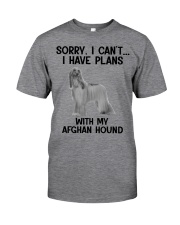 I have plans with my dog Afghan Hound Classic T-Shirt front