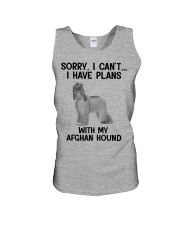 I have plans with my dog Afghan Hound Unisex Tank tile